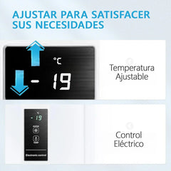 MIDEA Arcon Congelador Pequeño Horizontal de 99L, Motor Inverter, Control Electrónico de Temperatura, Tecnologia D-TYPE Tube, Cestas con Asa, Easy