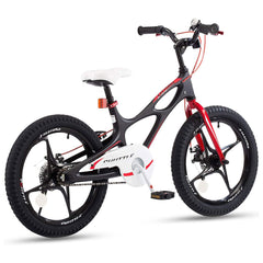 18" Magnesium Alloy Kids Bike – Dual Disc Brake, Lightweight Frame, Black