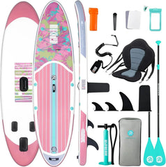 Niphean Tabla Paddle Surf Hinchable para Adultos con Todos los Accesorios, 320cm Paddle Surf Hinchable para Todos los Niveles, Sup Capacidad 200kg