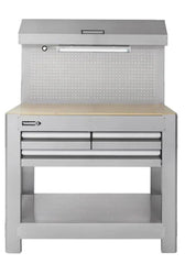 45-in W x 36-in H 3-Drawer Work Bench SS