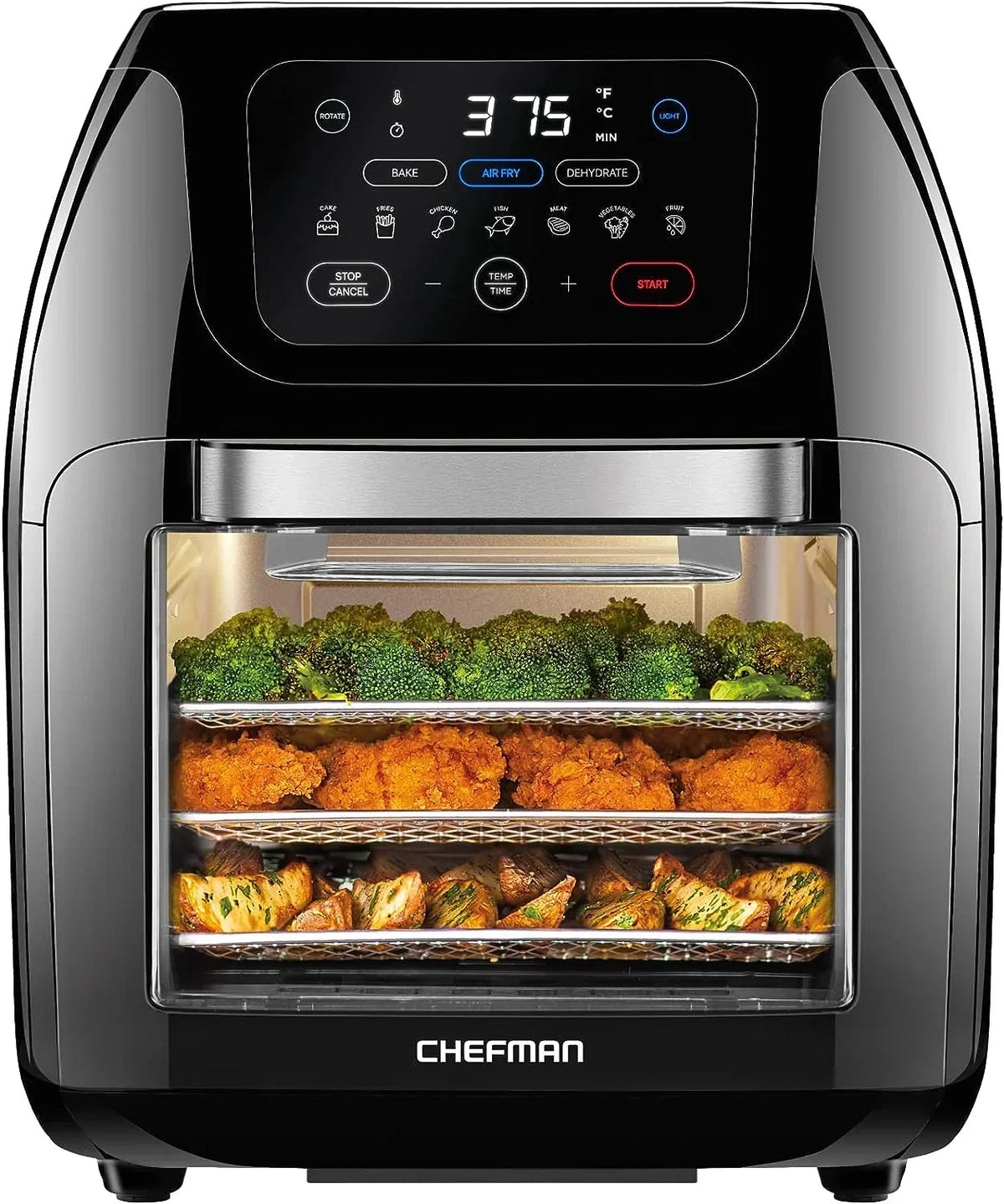 CHEFMAN Multifunctional Digital Air Fryer Rotisserie, Dehydrator, Convection Oven