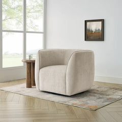 Elle Dcor - Fabric Swivel Chair