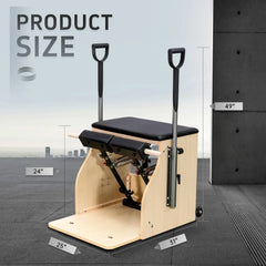 Pilates Chair, Split-Pedal Stability Combo Chair with Handles,Pilates Reformer Machine,Pilates Equipment for Home Or Studio Use