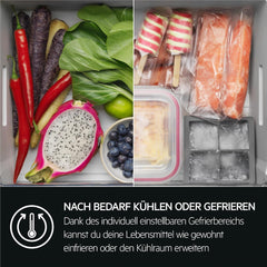 AEG Einbau-Kühl-Gefrier-Kombination 178cm, von Stiftung Warentest mit Gut (2,0) Bewertet, Serie 8000: 360°Cooling Optimale Luftfeuchtigkeit, Kühl- (