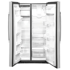 GE 36 in. 25.1 cu.ft. Stainless Steel Side-by-Side Refrigerator with FrostGuard Technology