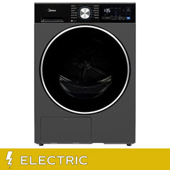 Midea 4.4 cu. ft. Graphite Steel Electric Ventless Dryer with Heat Pump and Stacking Kit